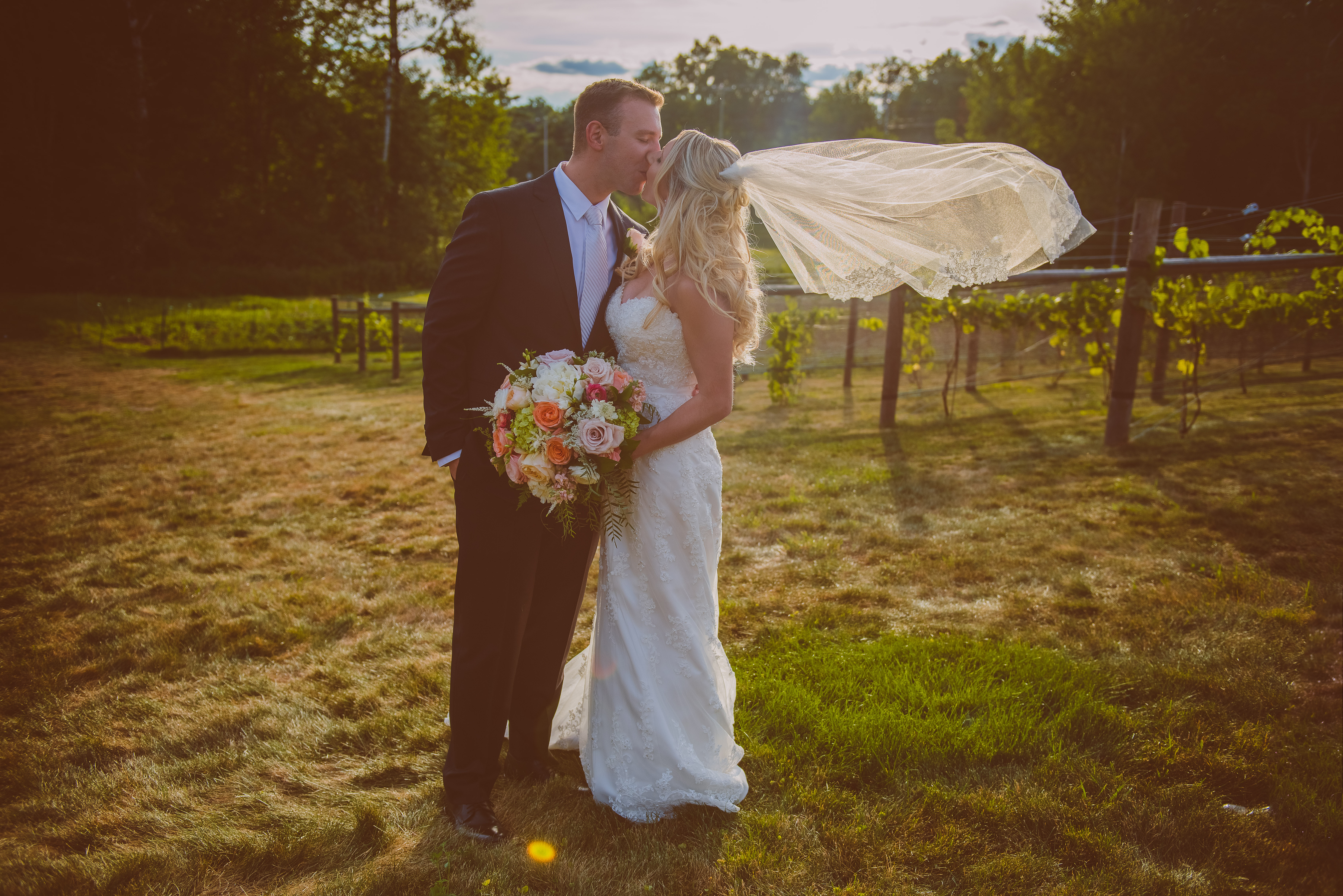 Kristen and Mike vineyard wedding in New Hampshire | Wedding Photography by Marina Zinovyeva