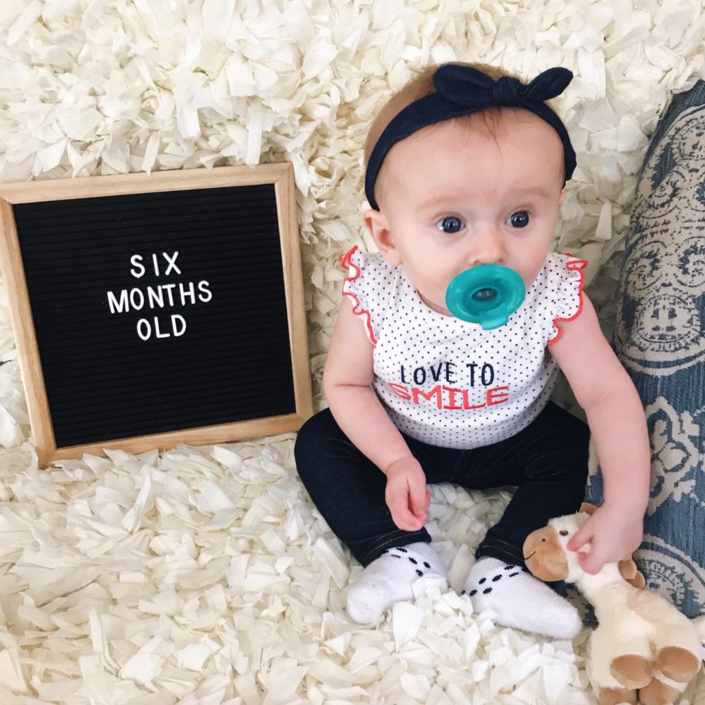 Baby update: Sloane at six months old | Market Street Petite blog