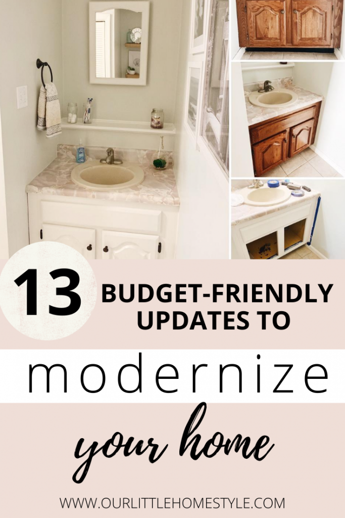 13 Budget Friendly Updates to Modernize Your Home | Read on ourlittlehomestyle.com