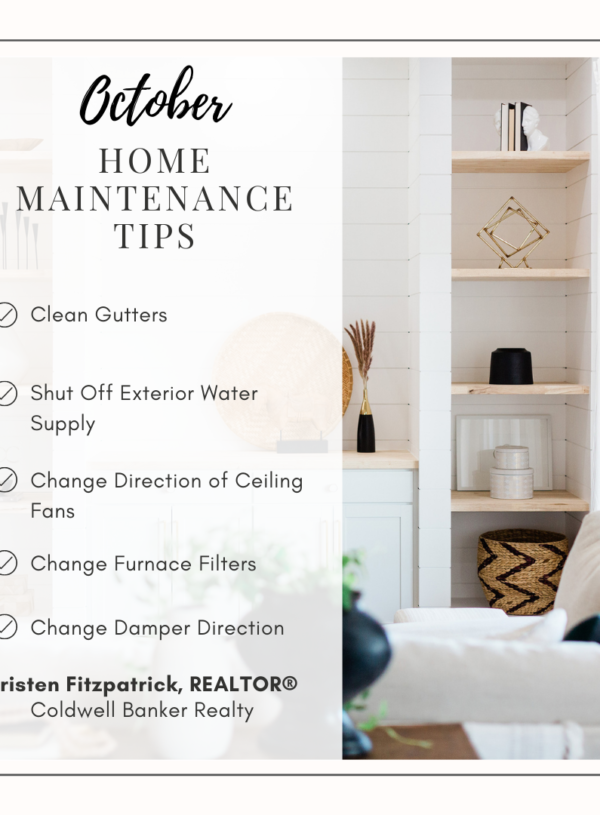 5 Simple Home Maintenance Tips that are No-brainers for October